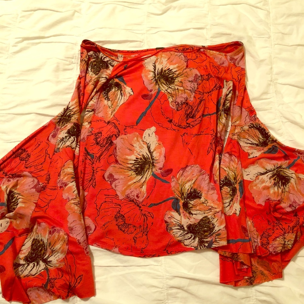 Bell sleeved off the shoulder Free People top.
